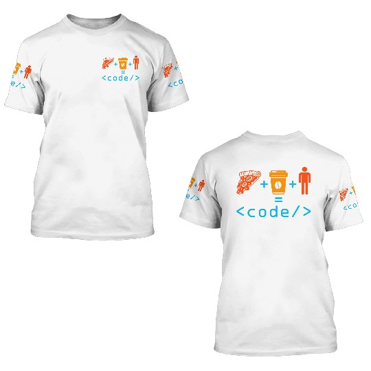 Programmer Coder Computer Nerd Geek Coding Funny 3D T Shirts