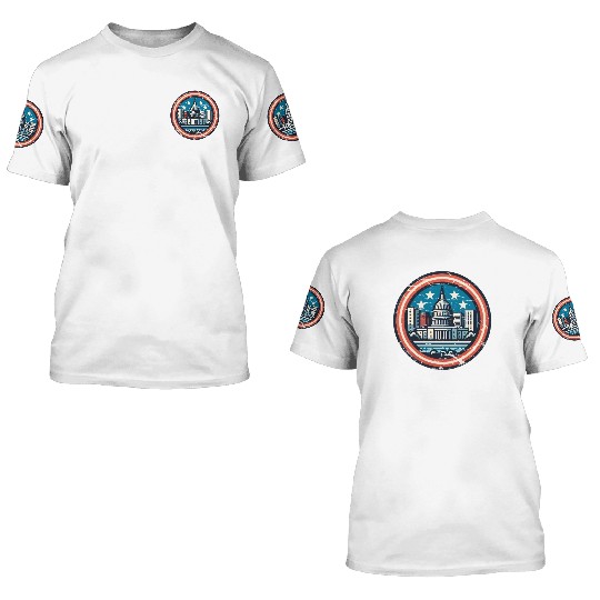 Washington DC 3D T Shirts