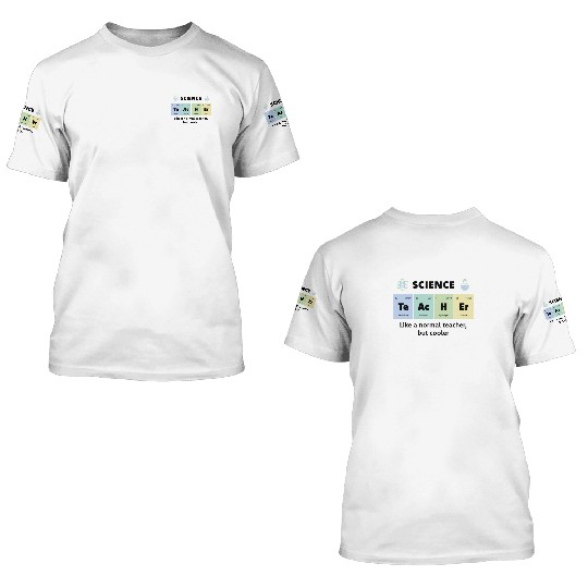 Primary Elements of Humour Science Teacher Te Ac 3D T Shirts