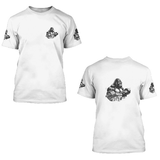 Gorilla gym 3D T Shirts