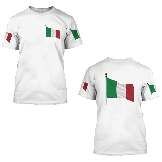 italy flag 3D T Shirts