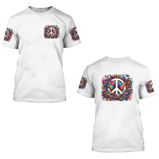 Peaceful Butterflies Symphony 3D T Shirts