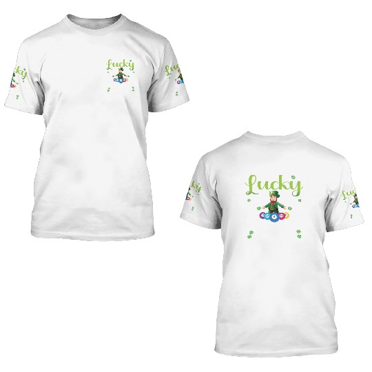 Funny Bingo Player St Patricks Day 3D T Shirts