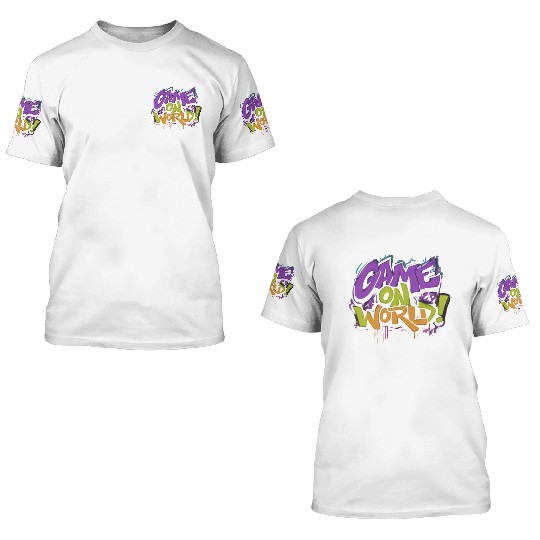 GAME ON WORLD 3D T Shirts