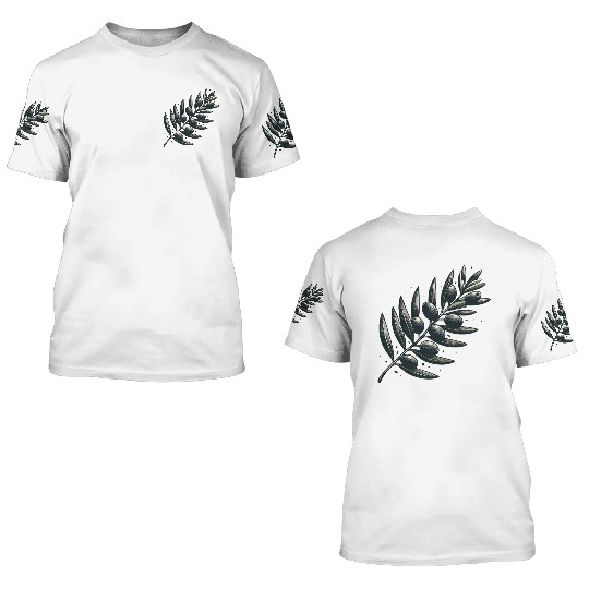 An olive Branch 3D T Shirts
