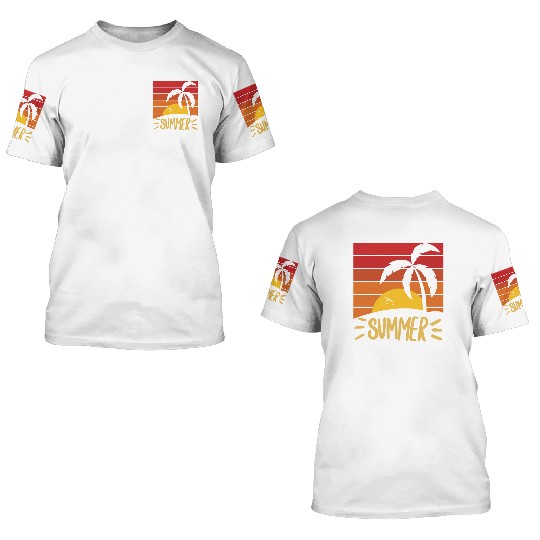 Summer Sunset 3D T Shirts