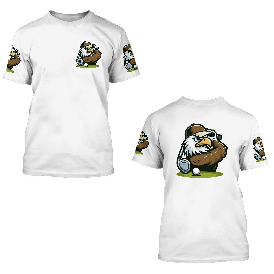 Eagle Eye Golfer: 3D T Shirts Time Champion