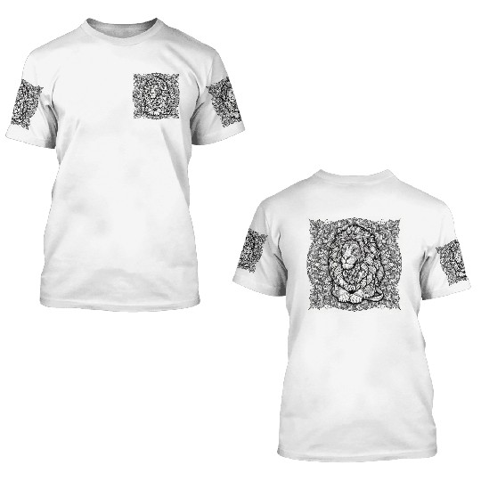 Lion Mandala 3D T Shirts
