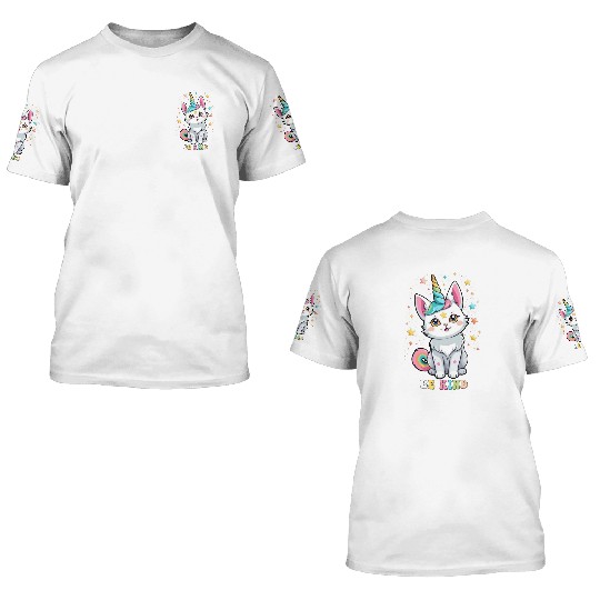 Accept Respect & Support Purride Cat 3D T Shirts