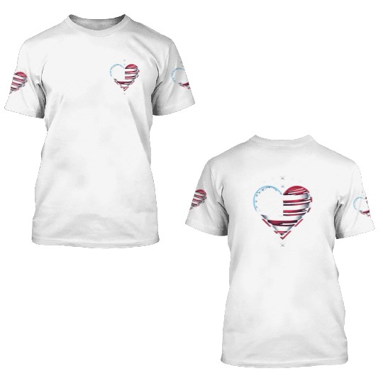 memorial day Always in Our Hearts 3D T Shirts