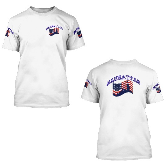 Manhattan usa 3D T Shirts
