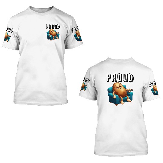 Couch Potato 3D T Shirts