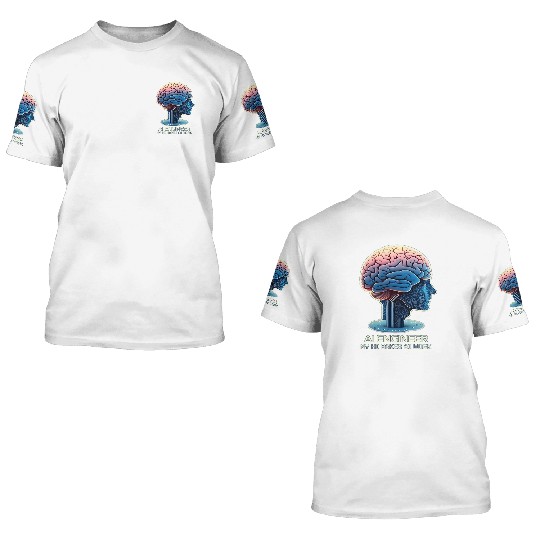 AI Engineer with HI 3D T Shirts