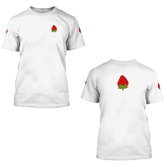 Strawberry Dad Fruit Lover Fruitarian Father's Day 3D T Shirts