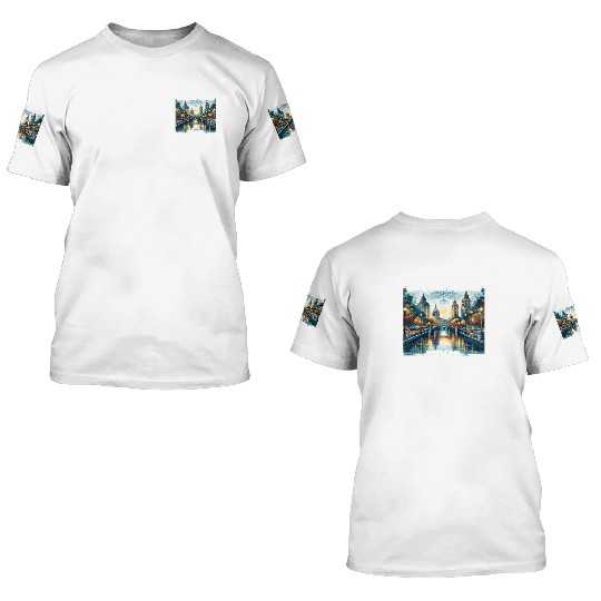 San Antonio Riverwalk 3D T Shirts