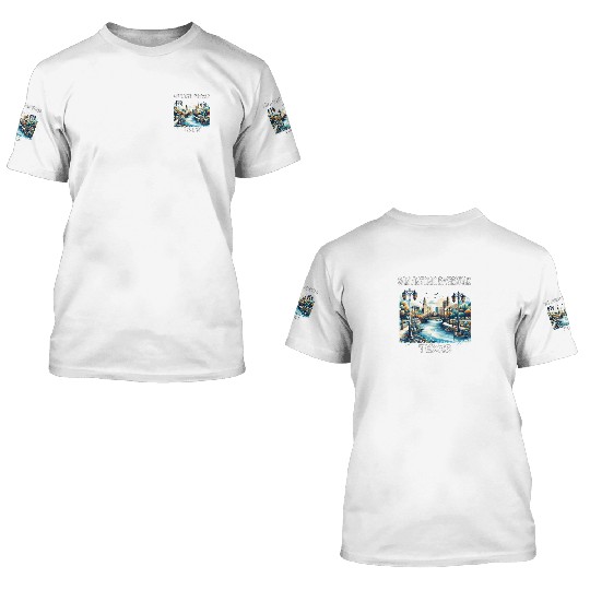 San Antonio Riverwalk 3D T Shirts