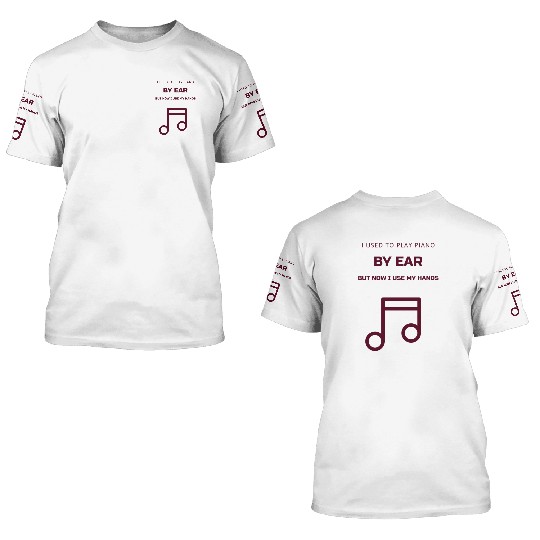 Dad joke play piano 3D T Shirts