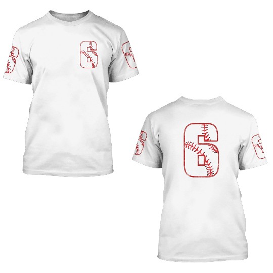 "Vintage 6: Baseball Classic 3D T Shirts"