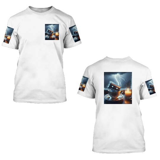 A Teacup in a Storm 3D T Shirts