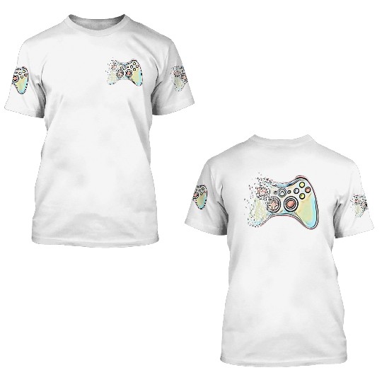 Classic Video Game Controller Clothing 3D T Shirts