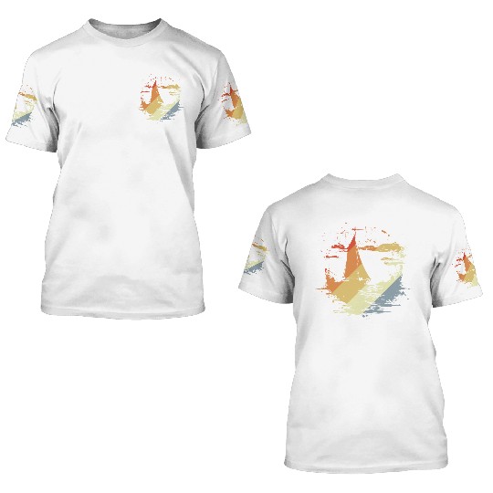 Vintage Sailing 3D T Shirts