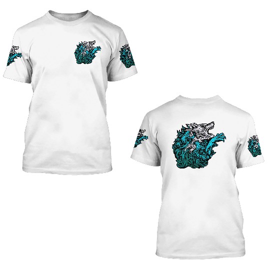 wolf 3D T Shirts