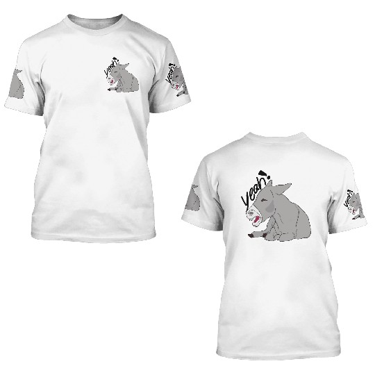 Donkey - Yeah! 3D T Shirts