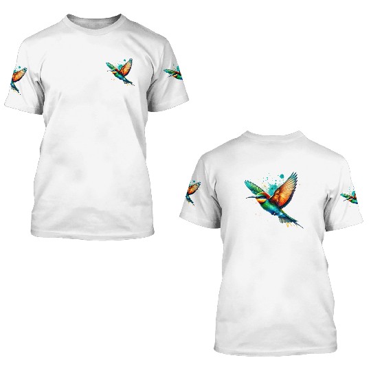 Bee-eater in Flight 3D T Shirts