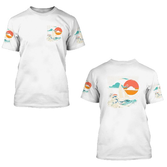 Sailing Cartoon 3D T Shirts