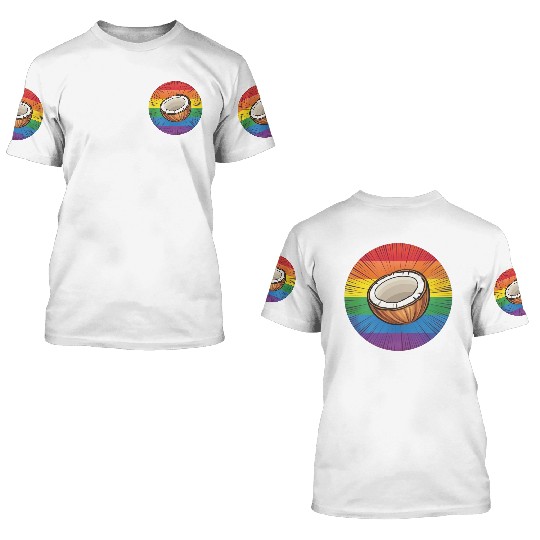 LGBTQ Coconut 3D T Shirts