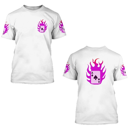 Flaming Card - X-men 3D T Shirts