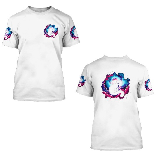 Cool Platypus Galaxy Space Art 3D T Shirts
