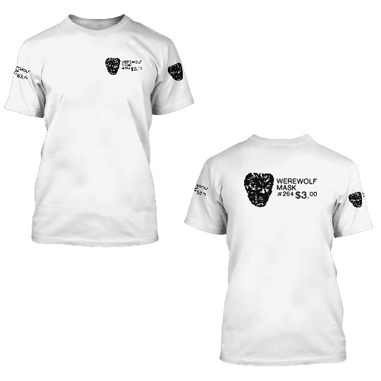 WEREWOLF MASK 3D T Shirts