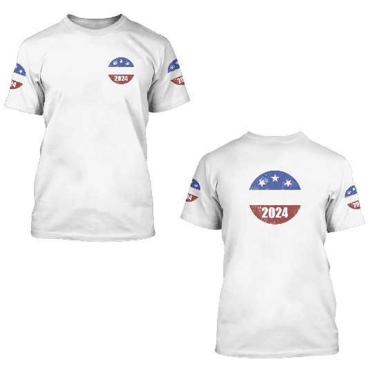 Hawk Tuah 2024 Election Button Hawk Tuahhawk tuah 3D T Shirts