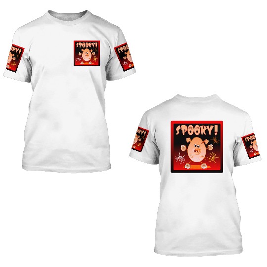 HAPPY HALLOWEEN SPIDERS PIGLET 3D T Shirts