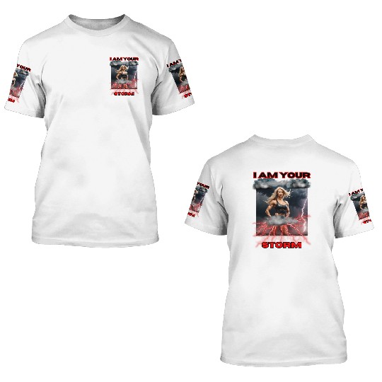 Storm , gym design . Option 2 3D T Shirts