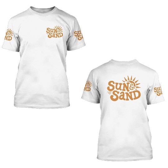 Sun and Sand 3D T Shirts