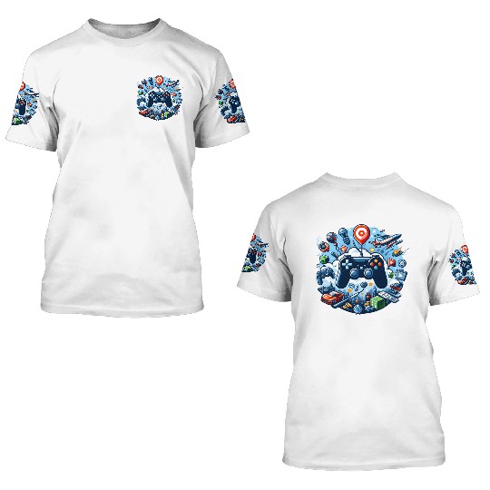 Game Balloon 3D T Shirts