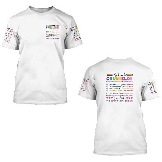 School Counselor School Counselor 3D T Shirts
