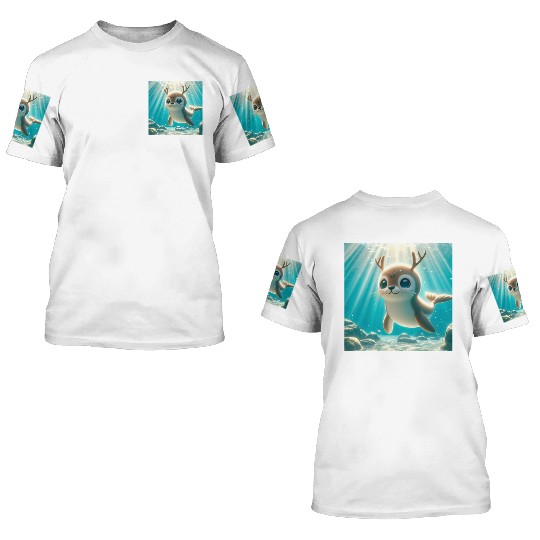The seal-deer 3D T Shirts