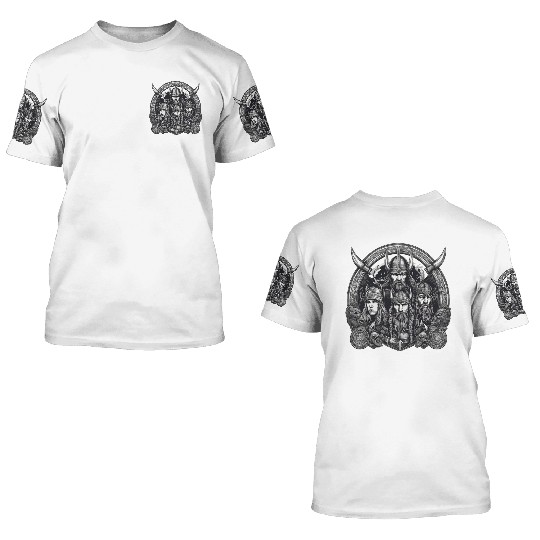 viking warriors 3D T Shirts