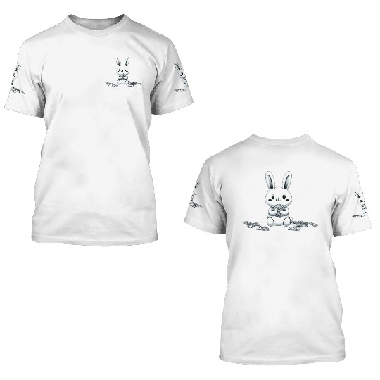 lucky money rabbit 3D T Shirts