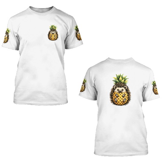Spiky Pineapple Fruit Lover Funny Design 3D T Shirts