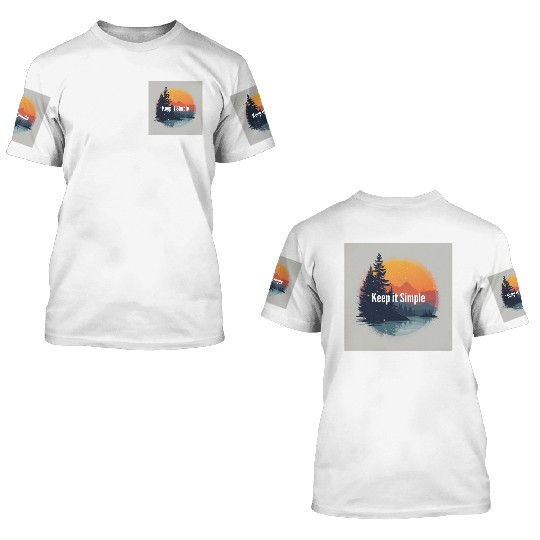 keep it simple trends 3D T Shirts