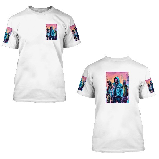 Cyberpunk Vigilantes 3D T Shirts