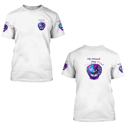 The Wizard Dog 3D T Shirts