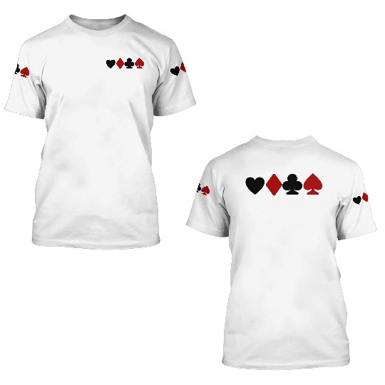 playing card lovers 3D T Shirts