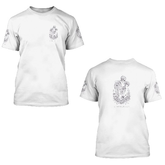 VI The Lovers Tarot Card Classic Design 3D T Shirts