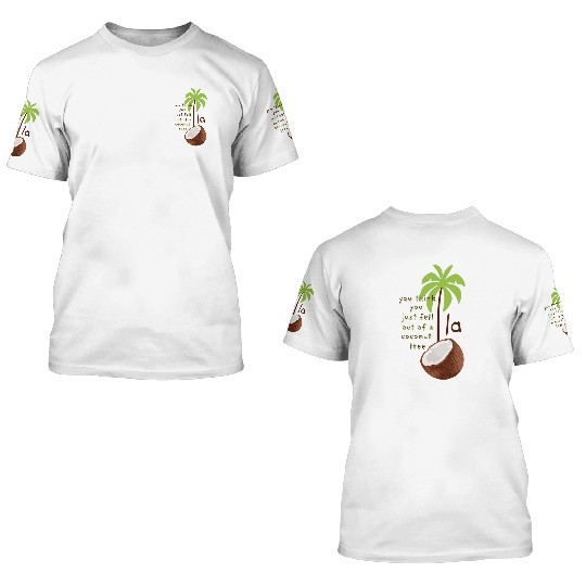 Coconut Tree Kamala Harris Democrats Election 2024 3D T Shirts