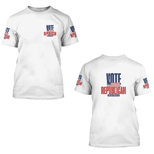 Vote Republican Election 2024 3D T Shirts design